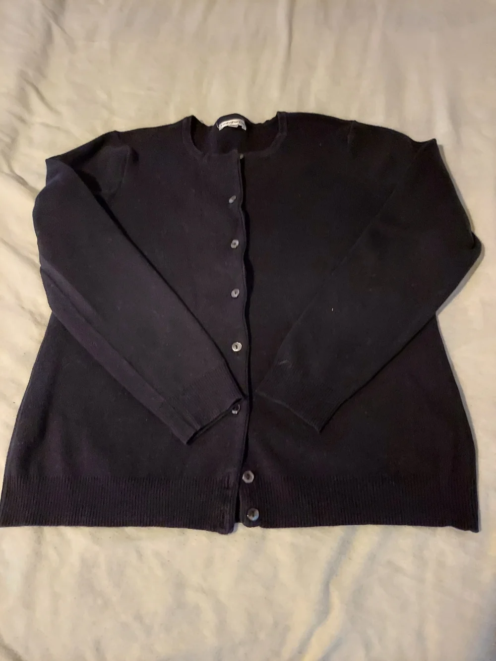croft & barrow Black Women's Button-Up Cardigan - Picture 1 of 3